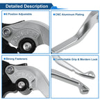 Adjustable Short Brake Clutch Levers for Honda VFR750 (1991–1997) Titanium Tone