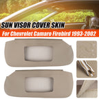 Beige Sun Visor Cover Skin for Chevrolet Camaro, Firebird (1993–2002)