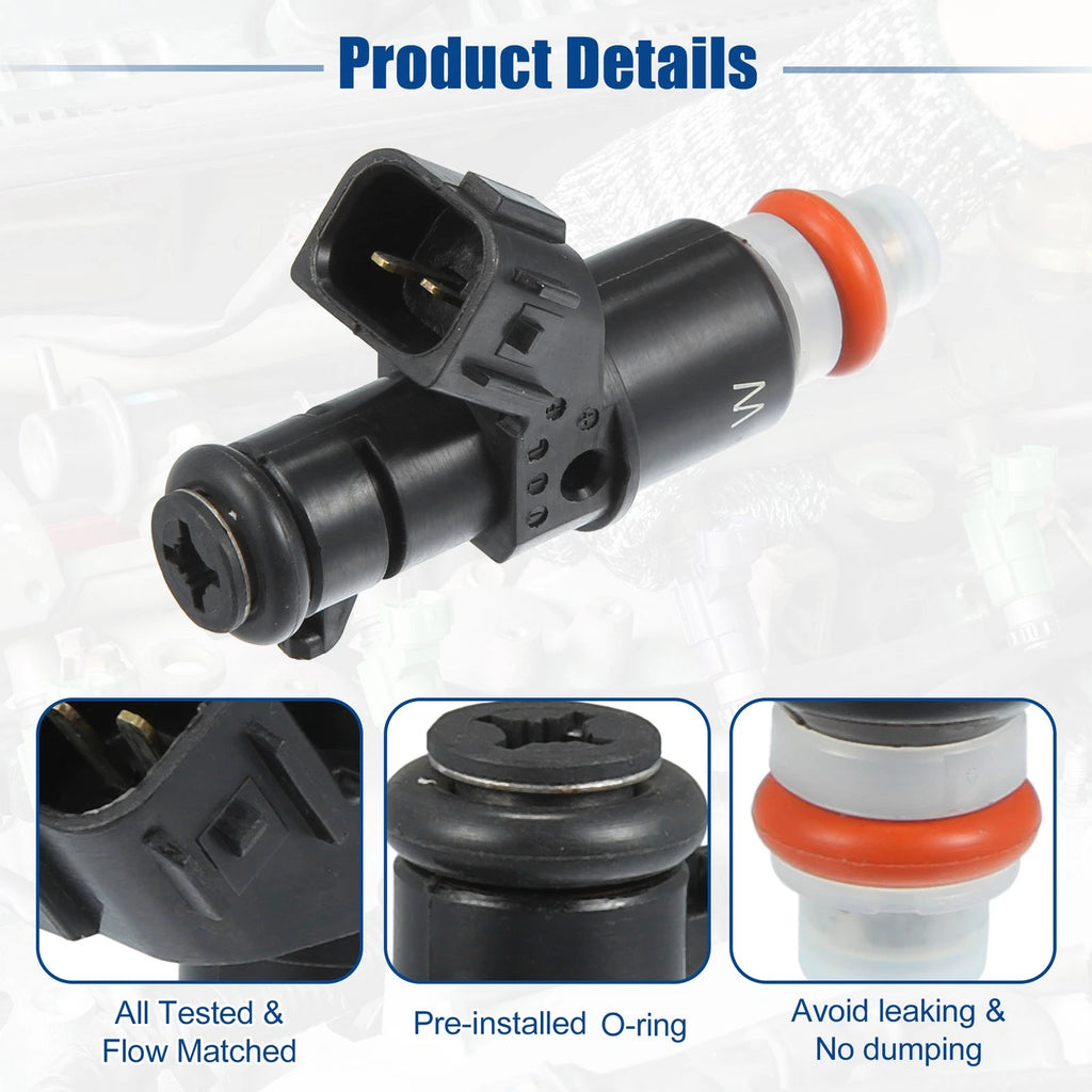 1pc Fuel Injector Nozzle for Honda Accord 3.0L V6 (2003–2007) 16450-RCA-A01