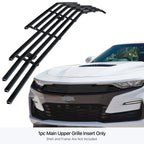 Upper Black Billet Grille Insert for Chevy Camaro 1SS/2SS (2019-2024)