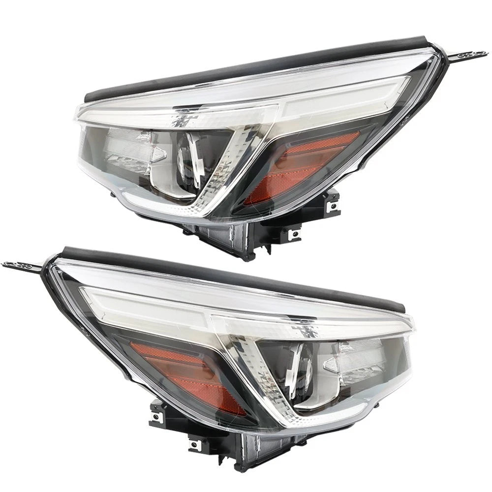 Set of 2 Chrome Housing LED Headlamps for Subaru Forester (2019–2020)