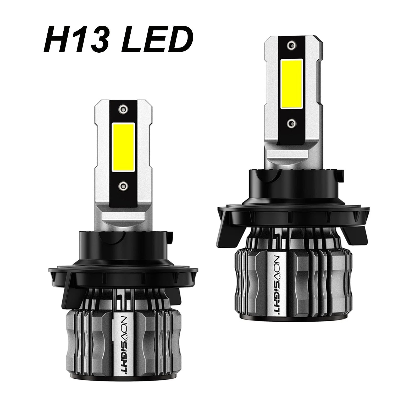 H13 9008 LED Headlight Bulbs Kit for Vehicles (660000LM, 6500K)