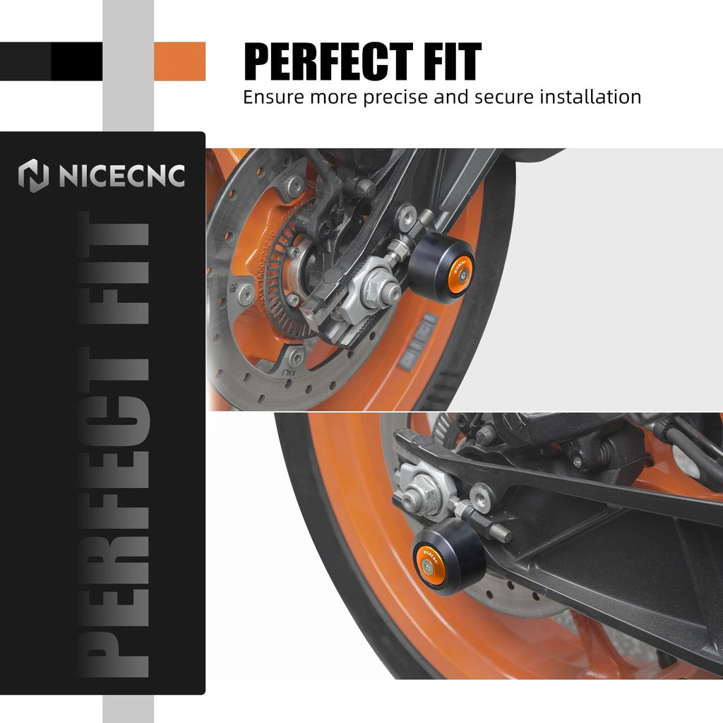 Rear Wheel Axle Swingarm Slider Crash Protector for KTM 390 Duke (2024–2025)