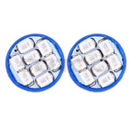 5PCS Smoke Roof Cab Marker Running Light + T10 SMD Blue Lamp for Chevrolet