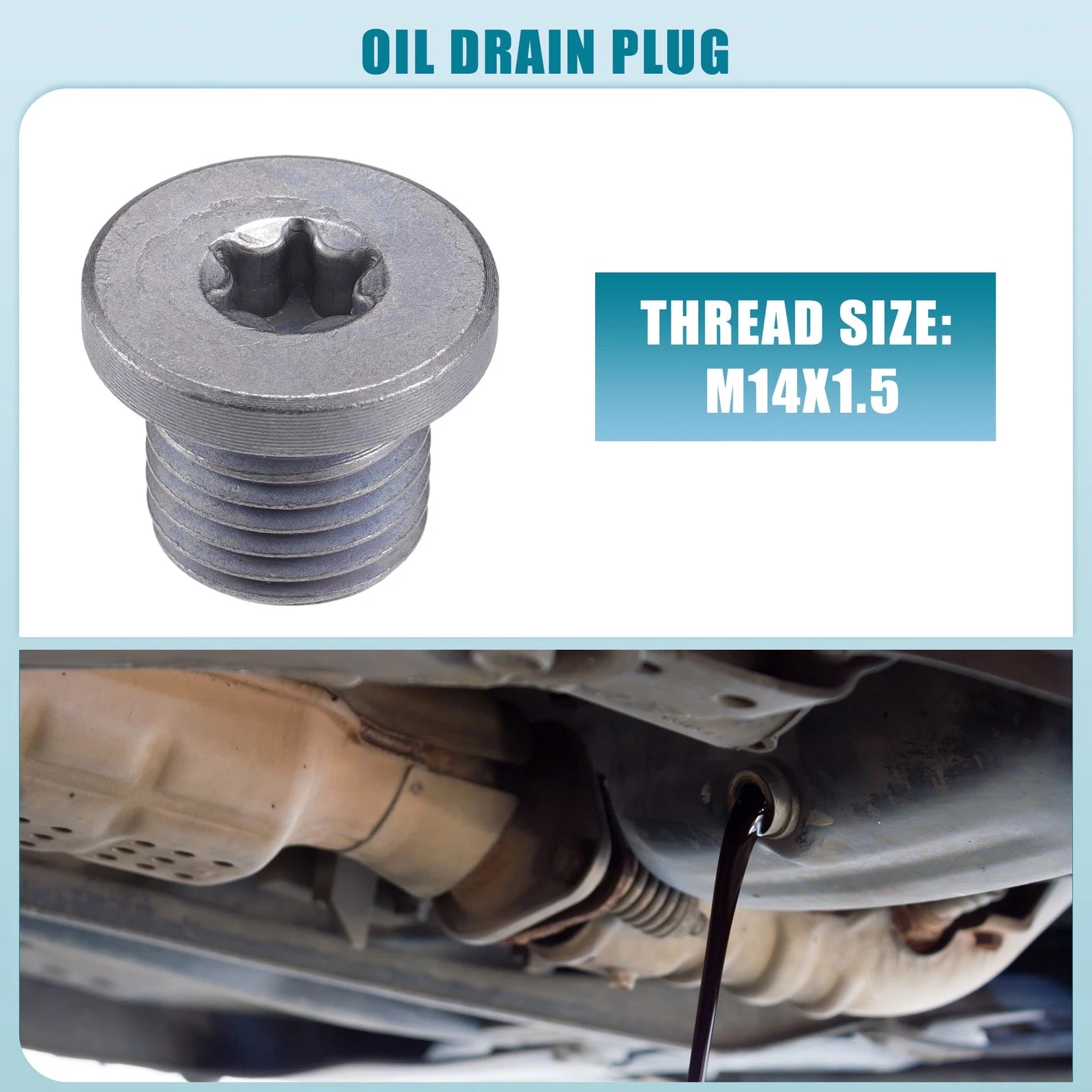 Oil Drain Plug No.N91167901 for Audi A3 (2009–2023)