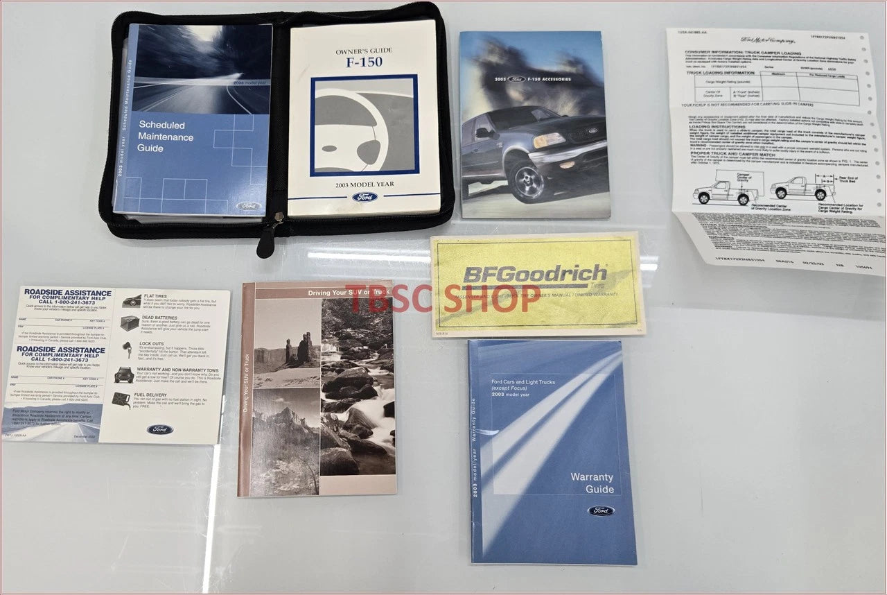 Owners Manual Collection with Case for Ford F-Series F150 (2003)