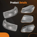 Headlight Lens Cover Set of 2 for Land Rover Range Rover Sport (2006–2009) Clear