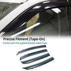 Set of 4 Window Deflectors for Honda Fit (2021–2023) Side Vent Visors Black