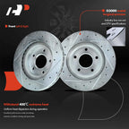 Front Side Drilled Brake Rotors for Mitsubishi Outlander Lancer Eclipse (2003-2021)