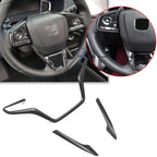 Carbon Fiber ABS Driver Side Frame Overlay Decor Kit for Honda Civic (2016–2021)