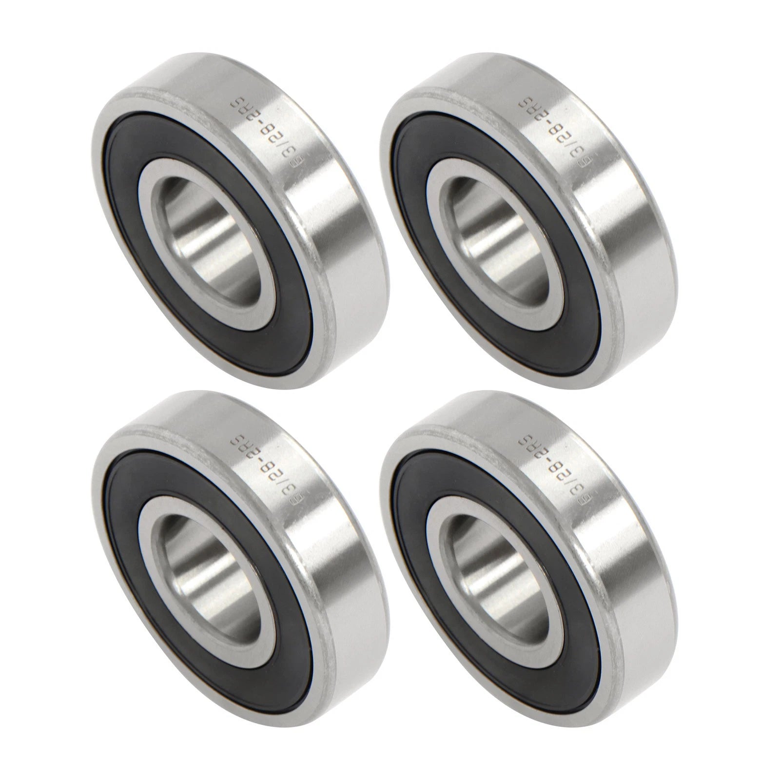 Set of 4 Deep Groove Ball Bearings for Various Applications (28x68x18mm)