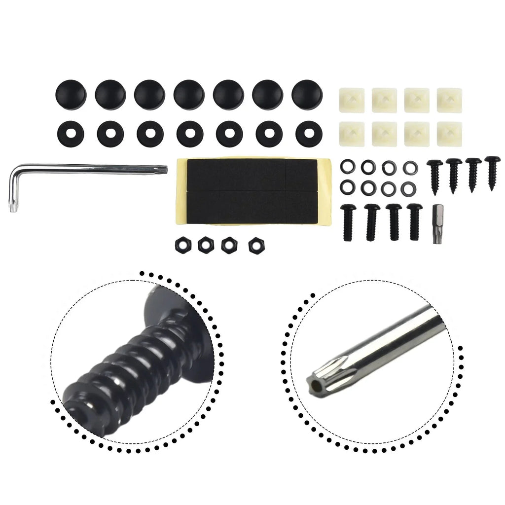 License Plate Screws Plastic+Stainless Steel for Cars