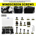 Set of 155 Black Aluminum Fairing Bolts Kit M5 M6 for Yamaha YZF R1 R6 (1998–2021)