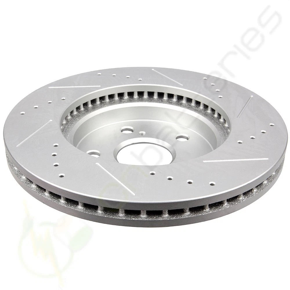 Front Brake Discs Rotors for Toyota Camry SE, Lexus IS250 (2007–2015) Drilled & Slotted