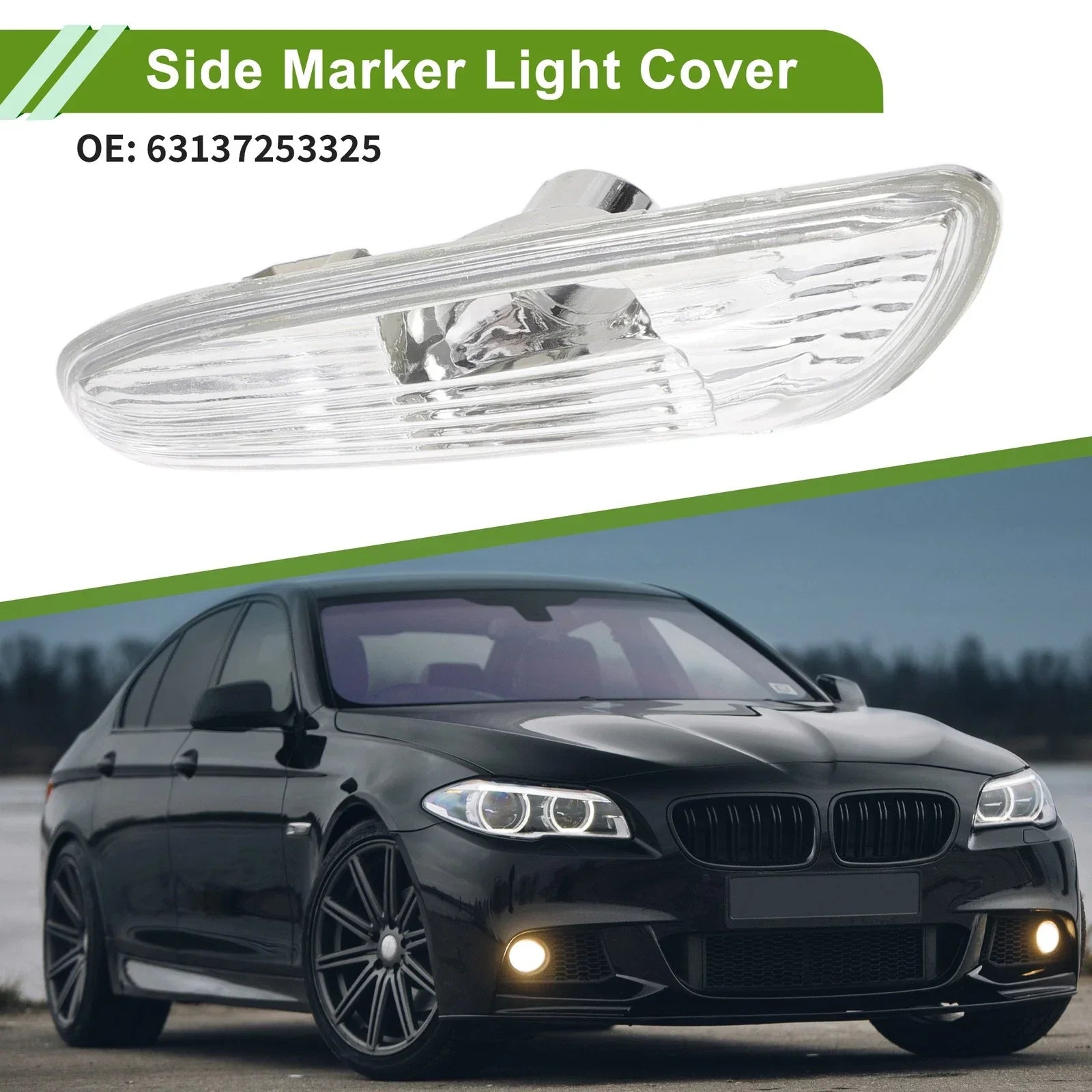 1 Pc Car Right Side Marker Light Cover for BMW 3 Series (2006-2010)
