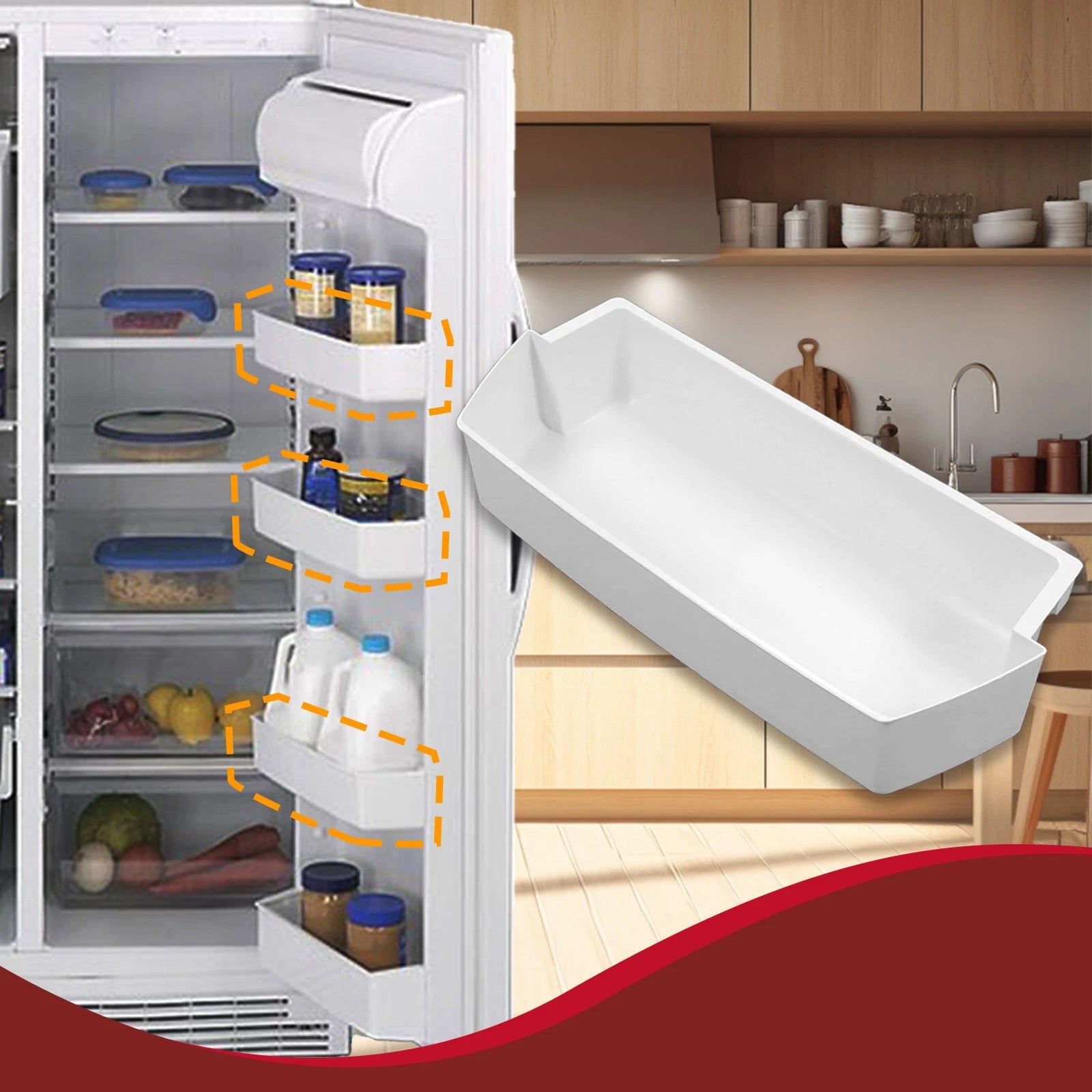 Refrigerator Door Bin for Whirlpool Kenmore (Compatible)