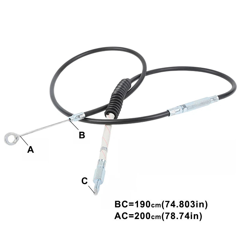 Vinyl Clutch Cable for Harley Davidson Touring Models (2008–2013) 74.75"