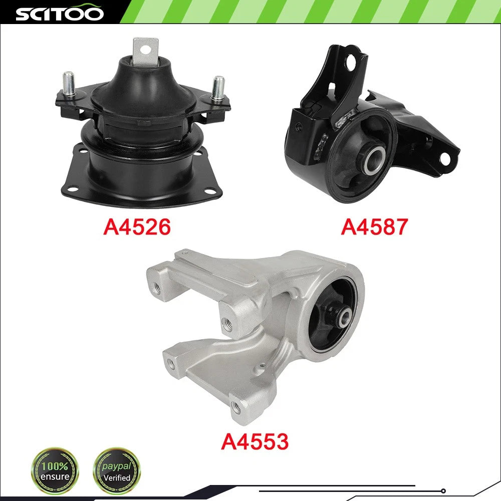 3X Engine Motor Mount for Honda Odyssey EX LX (2005–2007) A4553