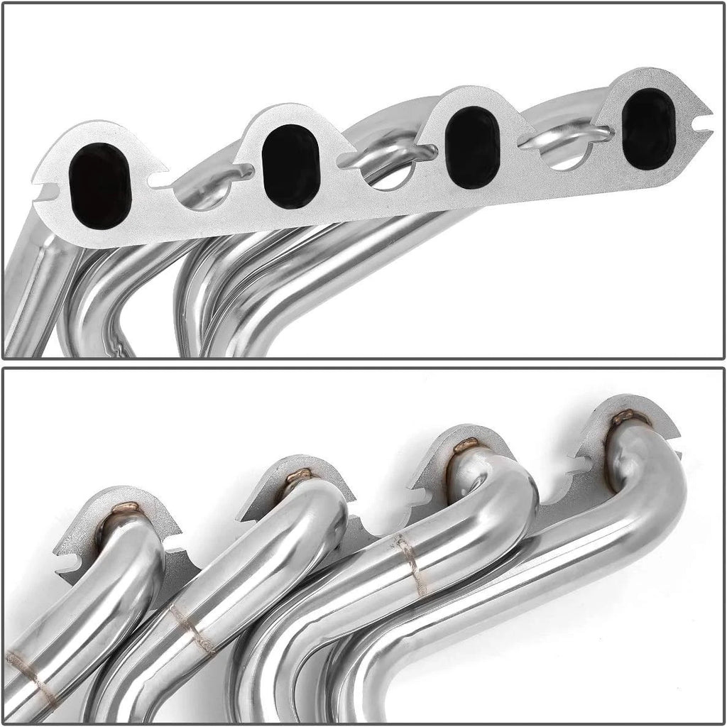 Pair Stainless Steel Exhaust Headers for Ford F250 F350 (1983–1987)