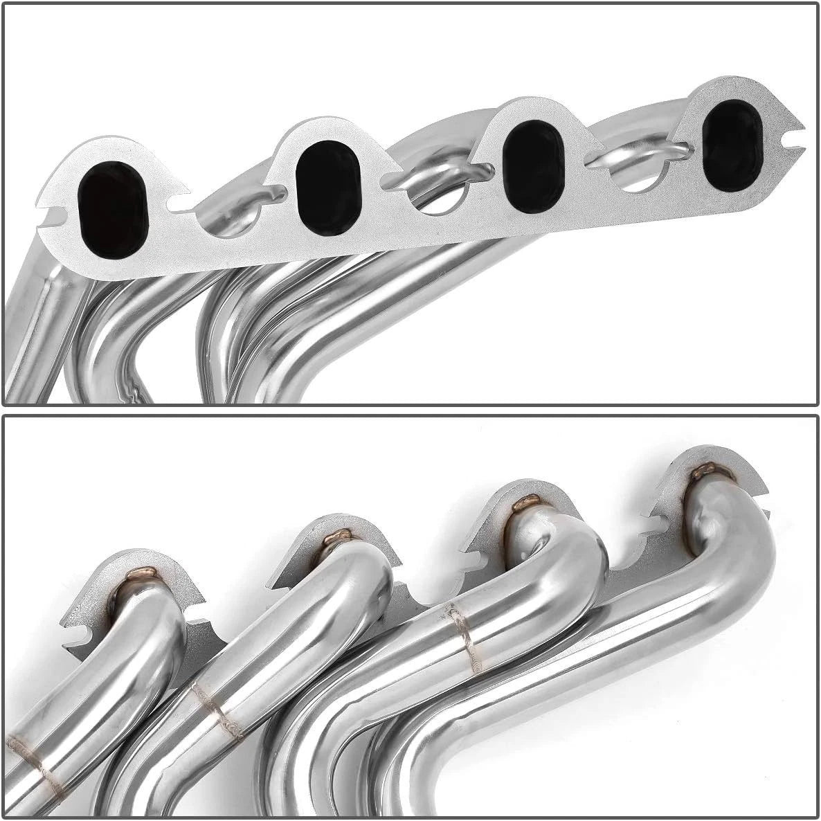 Pair Stainless Steel Exhaust Headers for Ford F250 F350 (1983–1987)