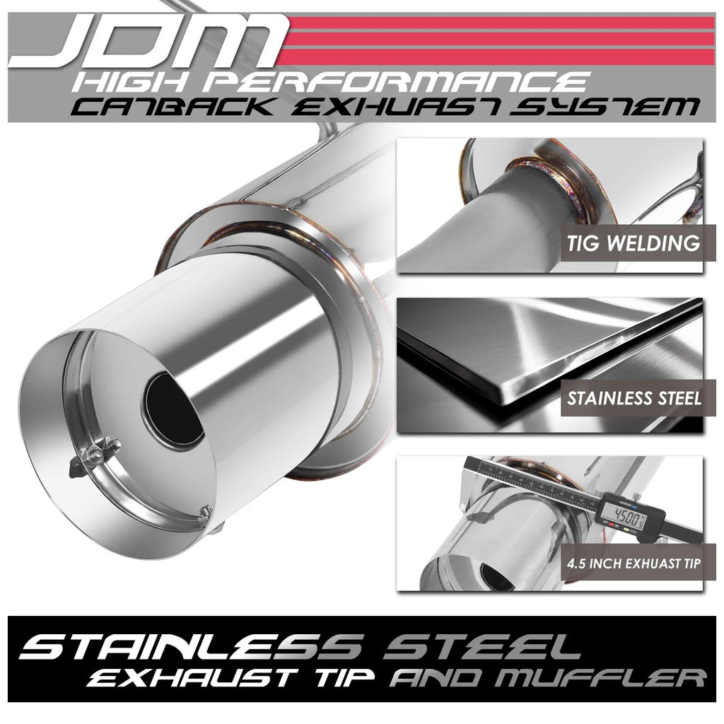 Stainless Racing Catback Exhaust System for Nissan 240SX S14 (1995–1998)