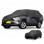 Waterproof Car Cover for Toyota RAV4 (210D-PU, Black, All Weather)