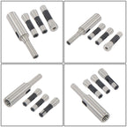 Set of 4 R8 Shank Sleeves for Industrial Machines (1MT–4MT)