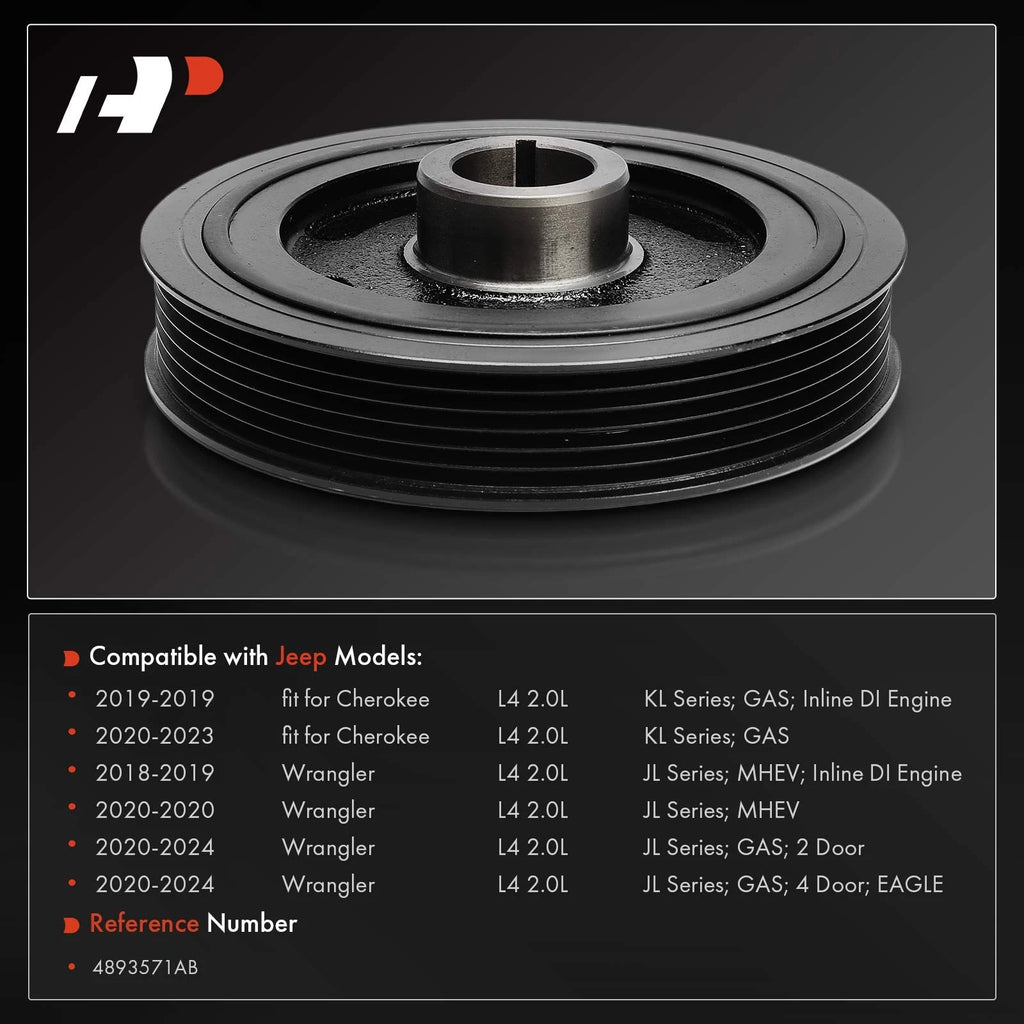 Harmonic Balancer for Jeep Wrangler Cherokee (2018-2024)
