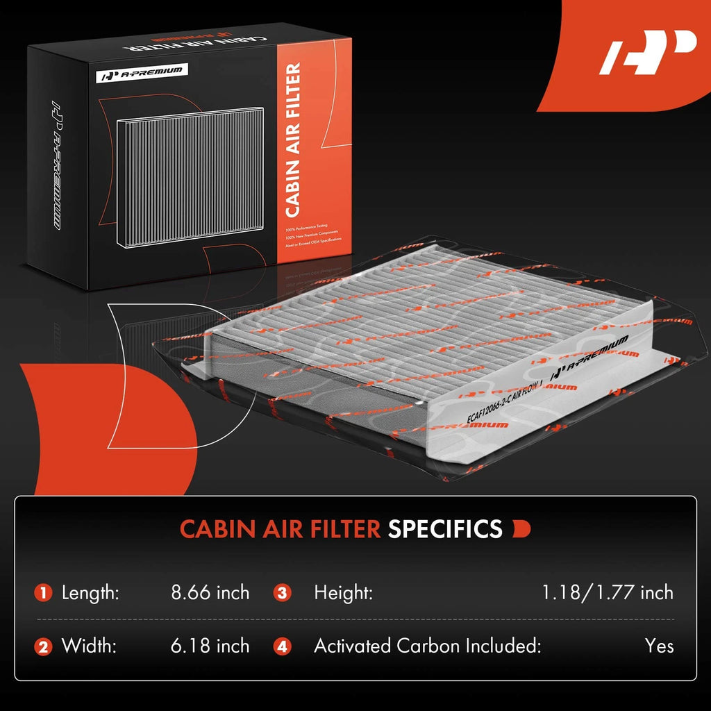 Engine & Activated Carbon Cabin Air Filter for Jeep Compass Renegade (2017-2023)