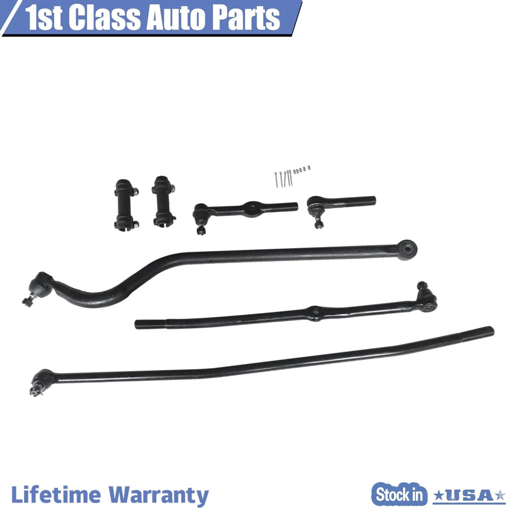 Front Suspension Tie Rod Track Bar Link Kit for Dodge Ram 1500 2500 (1994–1997)