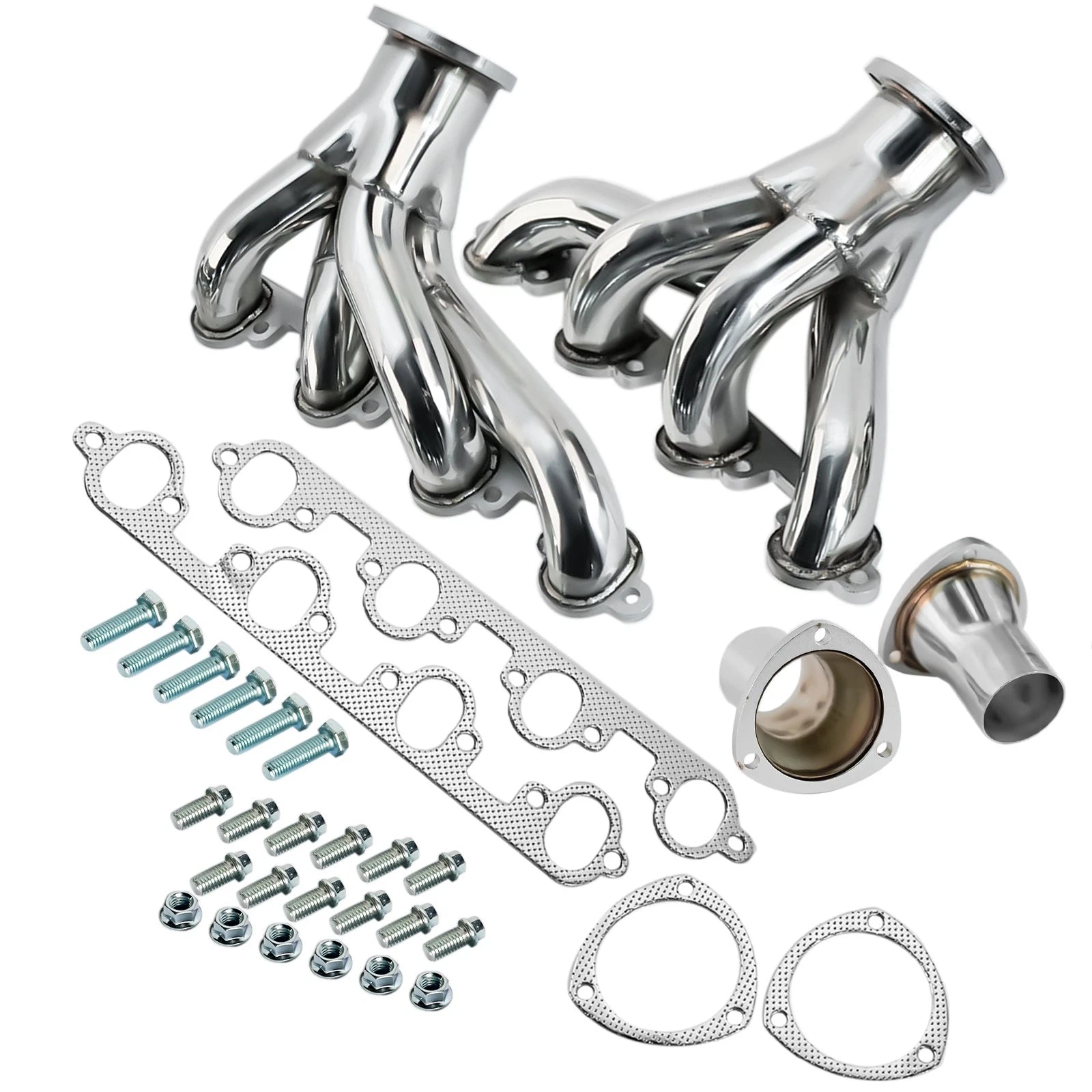 Stainless Shorty Hugger Manifold for Ford Big Block 429 460 (1968–1997)