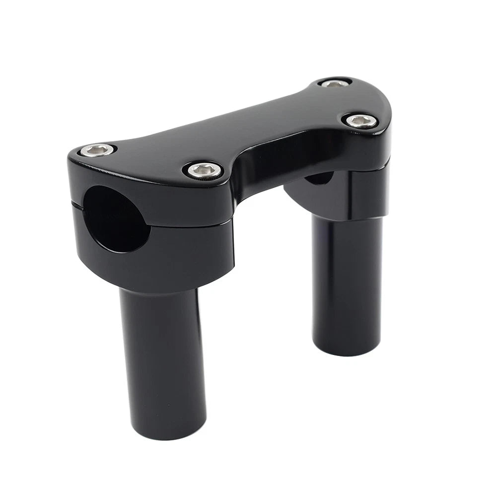 3.5" Straight Handlebar Riser & Top Clamp for Harley Dyna, Road Glide