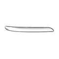 Replacement Chrome ABS Plastic Passenger Side Front Bumper Cover Molding
