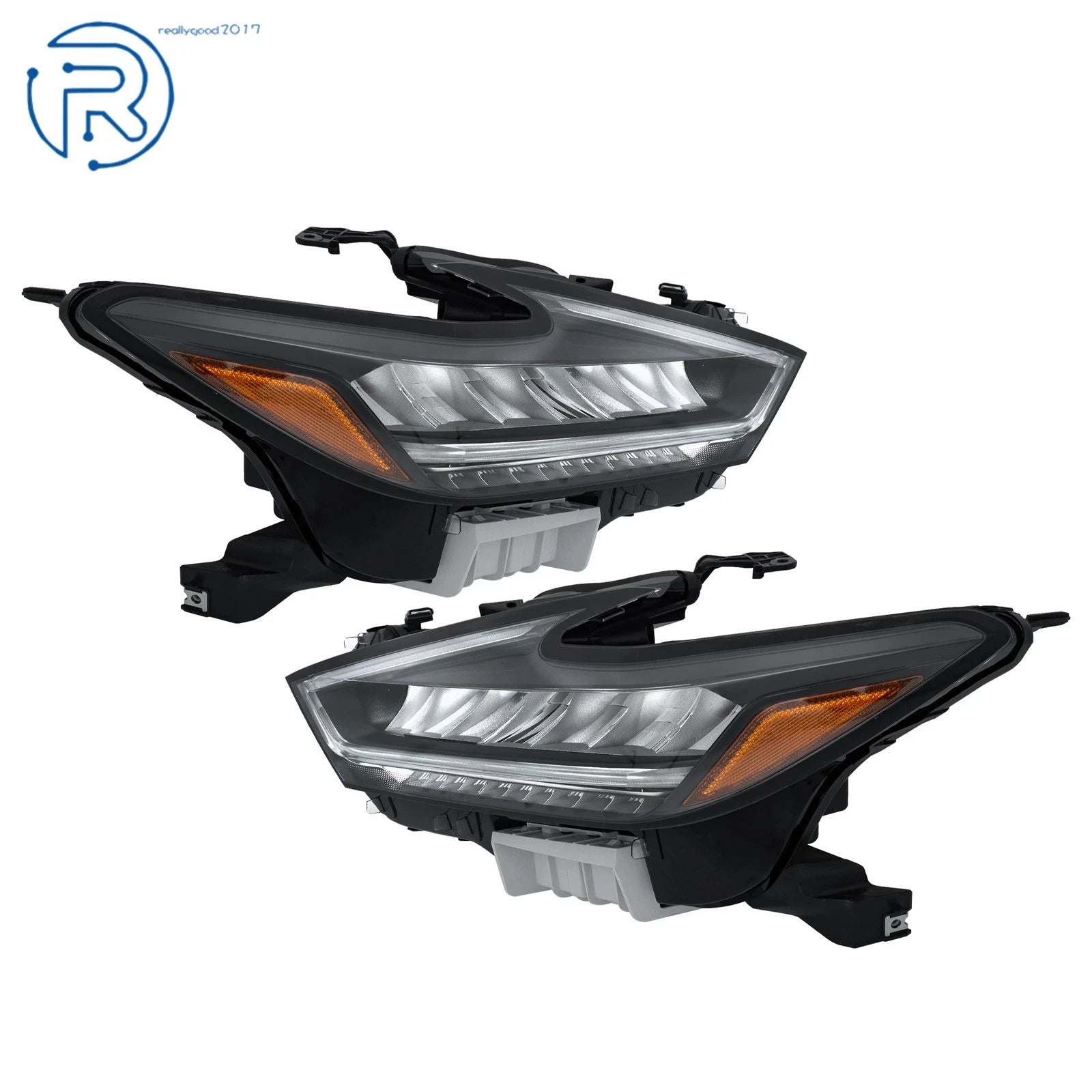 LED Headlights for Nissan Maxima (2022-2023) Driver & Passenger Side Black