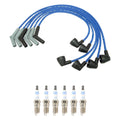 NGK 8mm Wire Set & Bosch Platinum Spark Plug Kit for Aerostar Ranger (U)