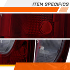 Set of 2 Chrome Tail Lights for Ford F250 F350 F450 Super Duty (2020–2022)