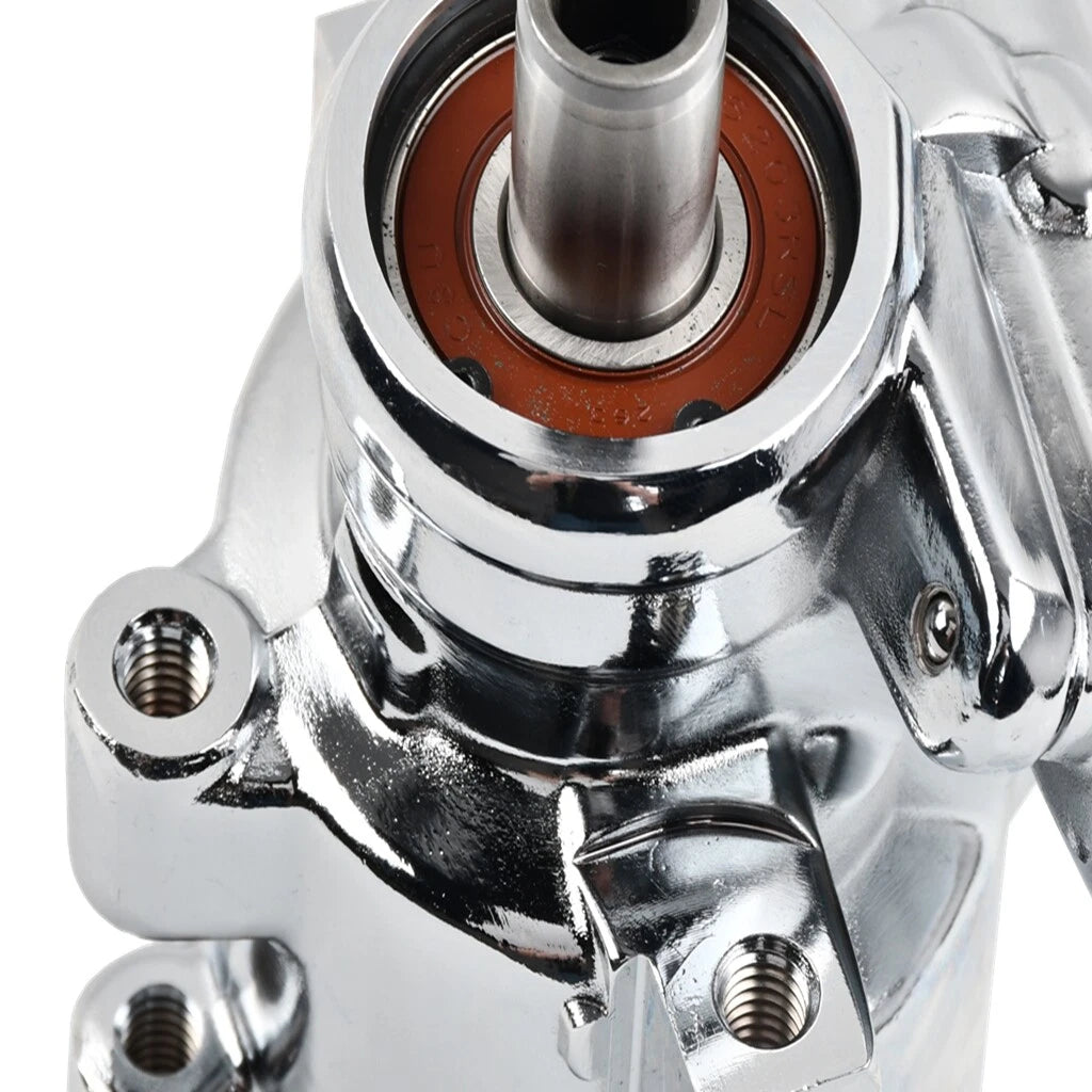 Chrome Power Steering Pump for Chevy GM Saginaw TC (1980–2001)