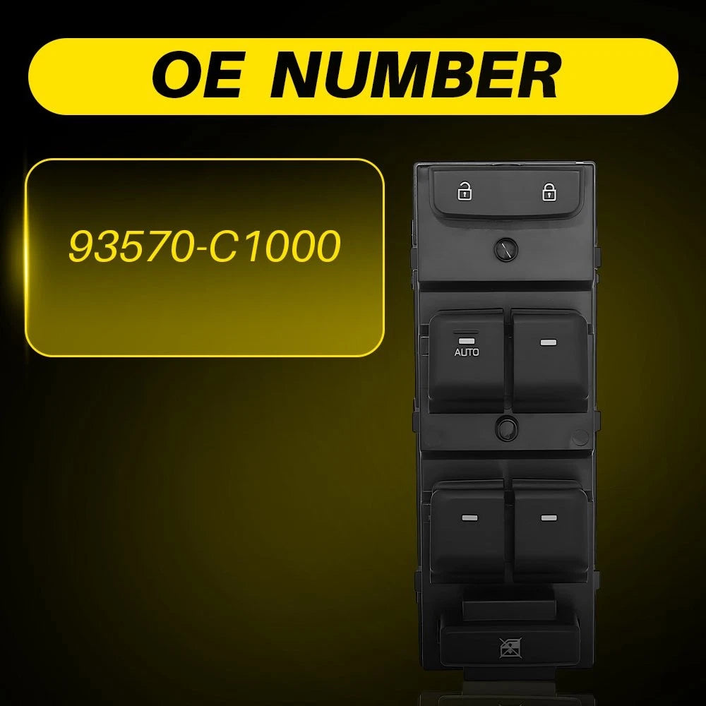 Power Window Switch for Hyundai Sonata (2015–2019) 93570-C1000 H