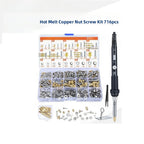 Brass Thread Insert Set of 716 Pieces for Mechanical Manufacturing