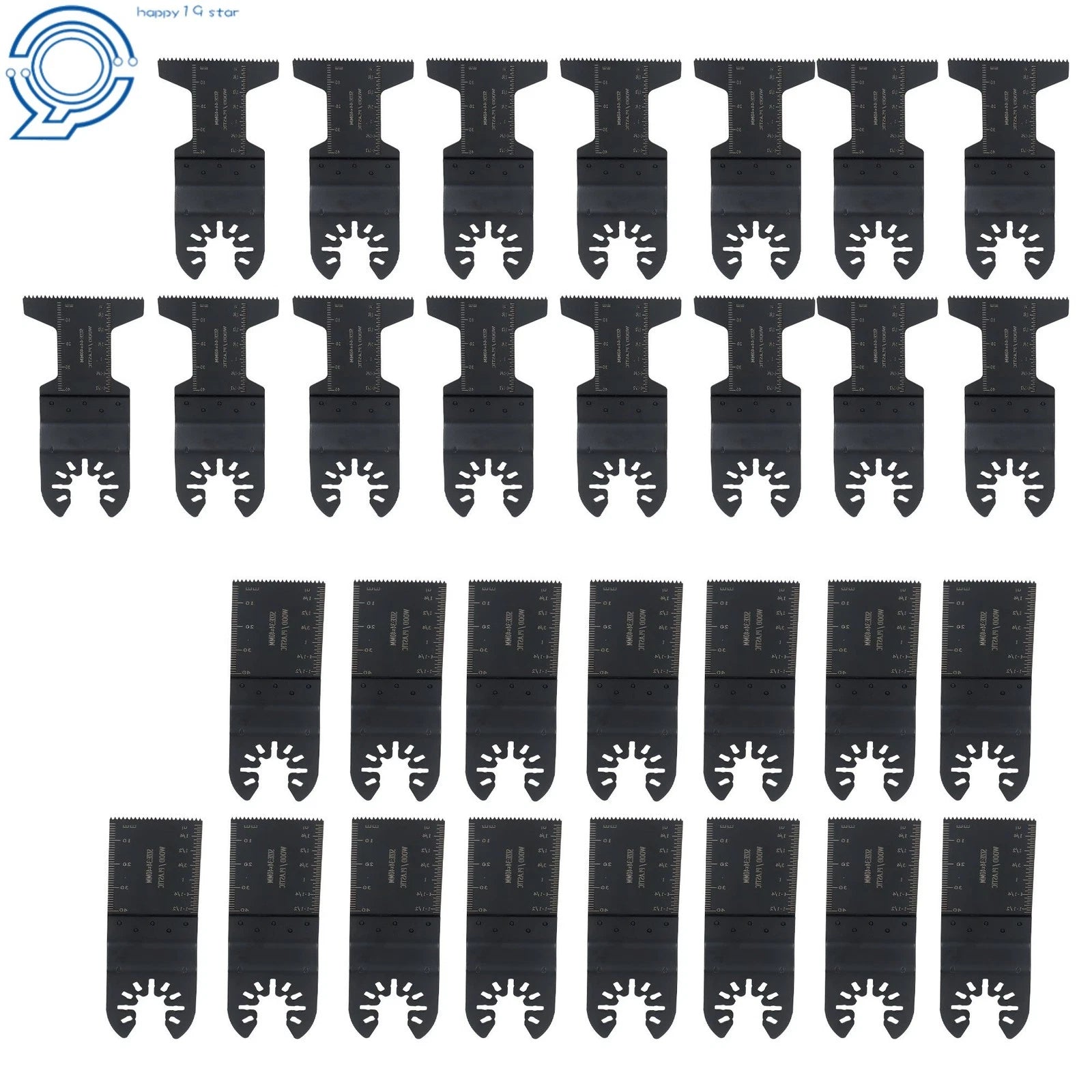 30 Pieces Oscillating Saw Blades Kit for Multitool (1-3/8" & 1-3/4")