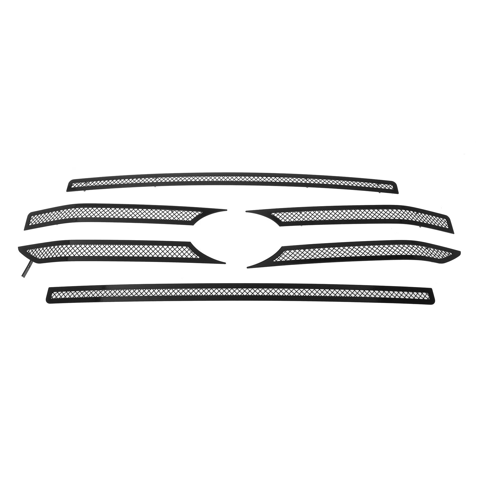 Upper Stainless Black Mesh Grille Insert for Ford F-250 F-350 (2020–2022)