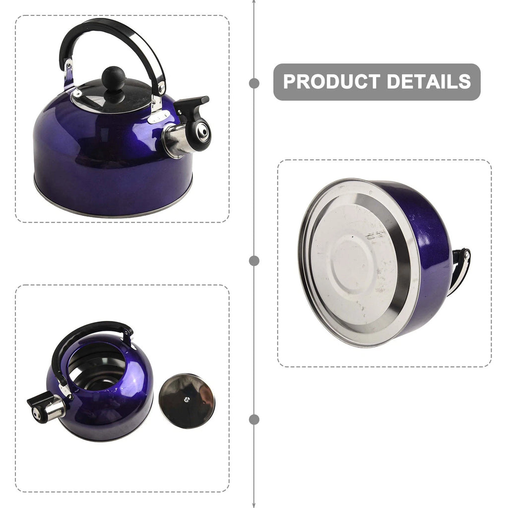 3L Whistling Kettle with Heat Resistant Handle for All Stovetops (N/A)