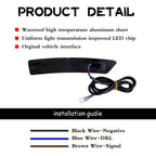 Switchback LED DRL Front Fender Side Marker Lamp for Lincoln Nautilus (2016–2022)