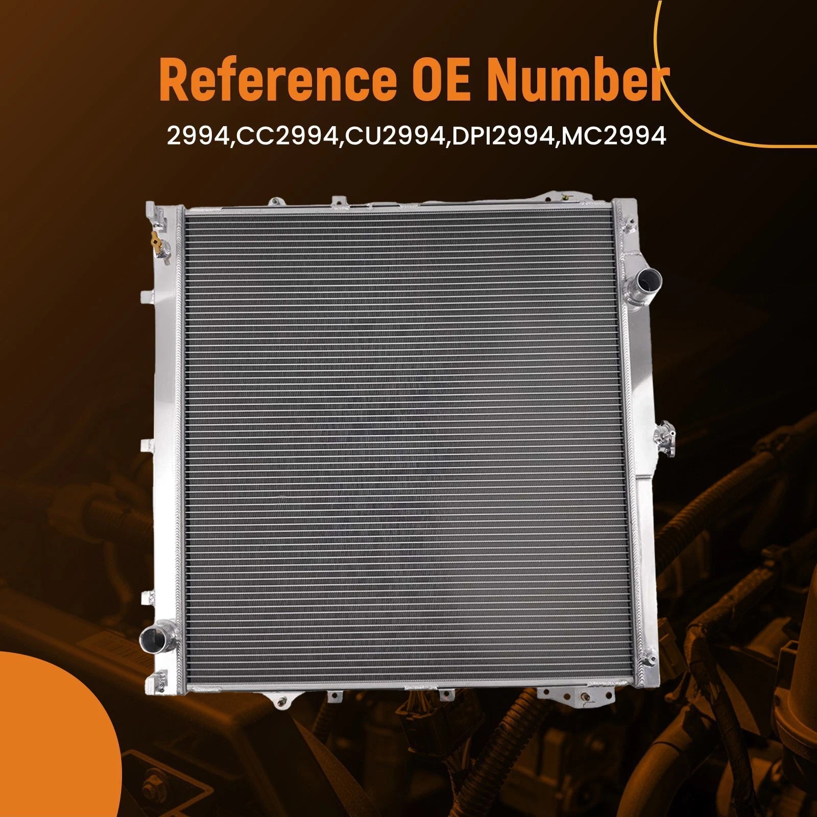 3 Row Aluminum Radiator for Toyota Tundra Sequoia (2007–2020) 2994