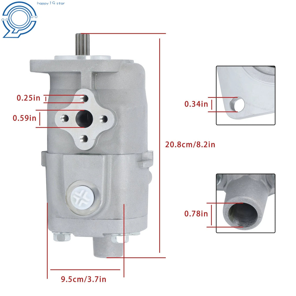 Hydraulic Pump for Kubota L3010DT L3300DT L3410DT (1990–1999)