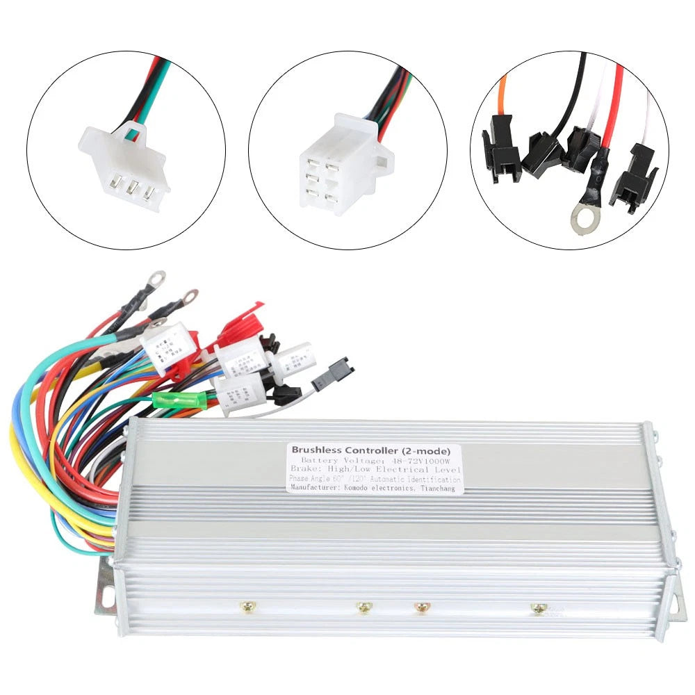 1000W DC Motor Speed Controller for Electric Bicycle E-bike Scooter (48V-72V)