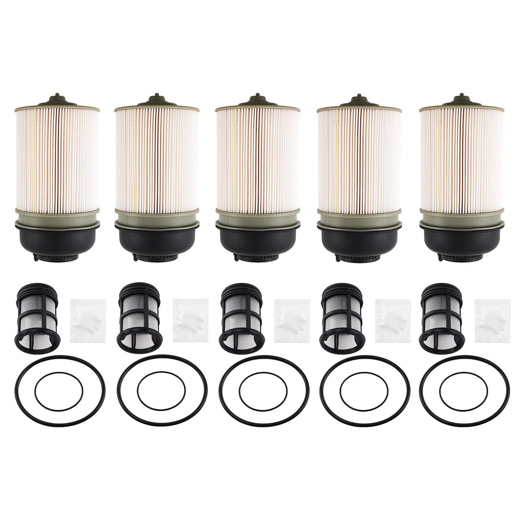 Set of 5 Fuel Filters for Detroit Diesel DD13/DD15/DD16 (2014–Present)