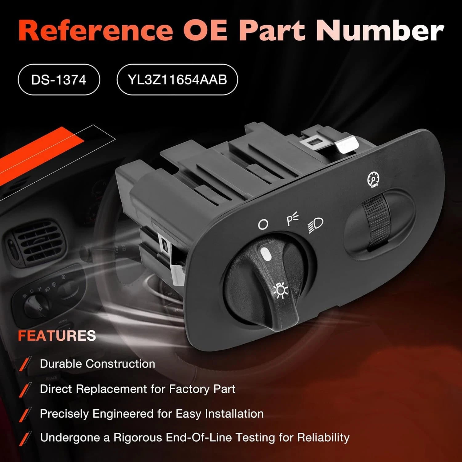 Headlight Switch for Ford F-150 Heritage Expedition (2000-2004)