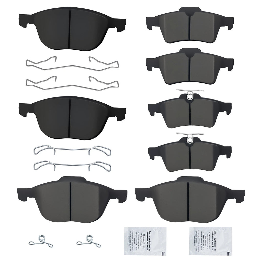 Front Rear Ceramic Brake Pads Set for Ford Escape and Focus (2013–2018)