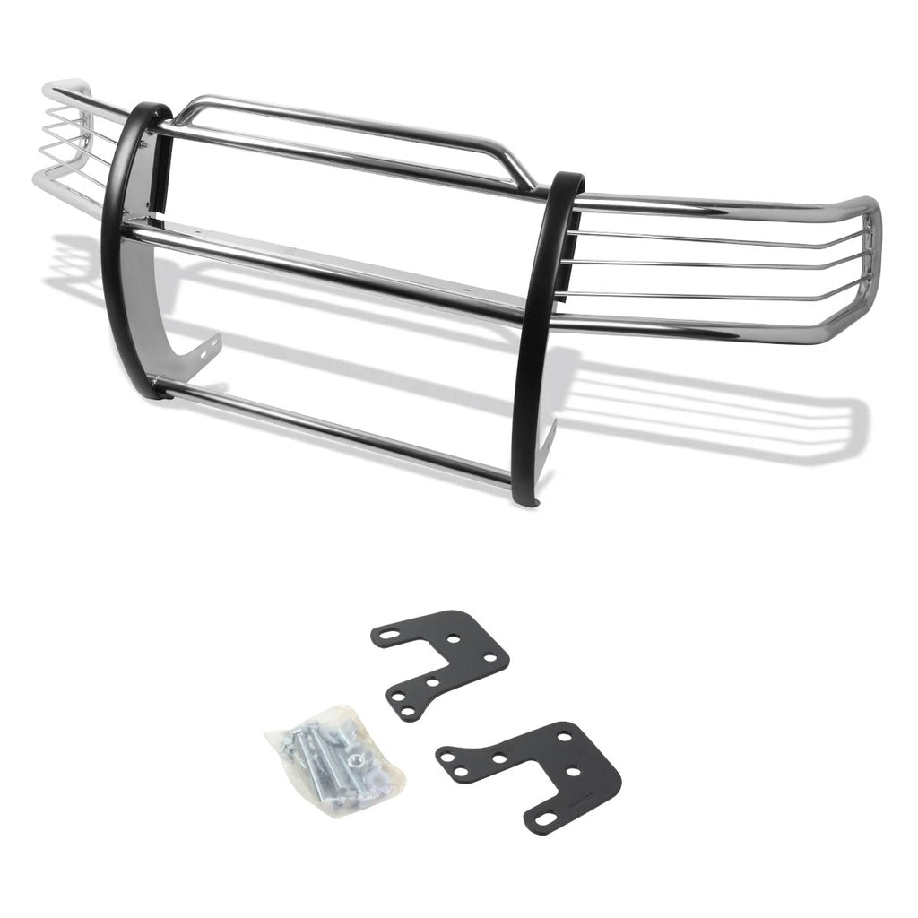 Front Bumper Brush Grille Guard Protector Chrome for Dodge Ram 1500-3500 (1994–2001)